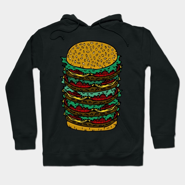 Burger Lover Hoodie by RockettGraph1cs